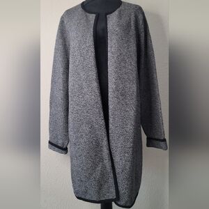 NWT Talbots Marbled Open-front Long Cardigan Sweater Jacket Women Sz XL